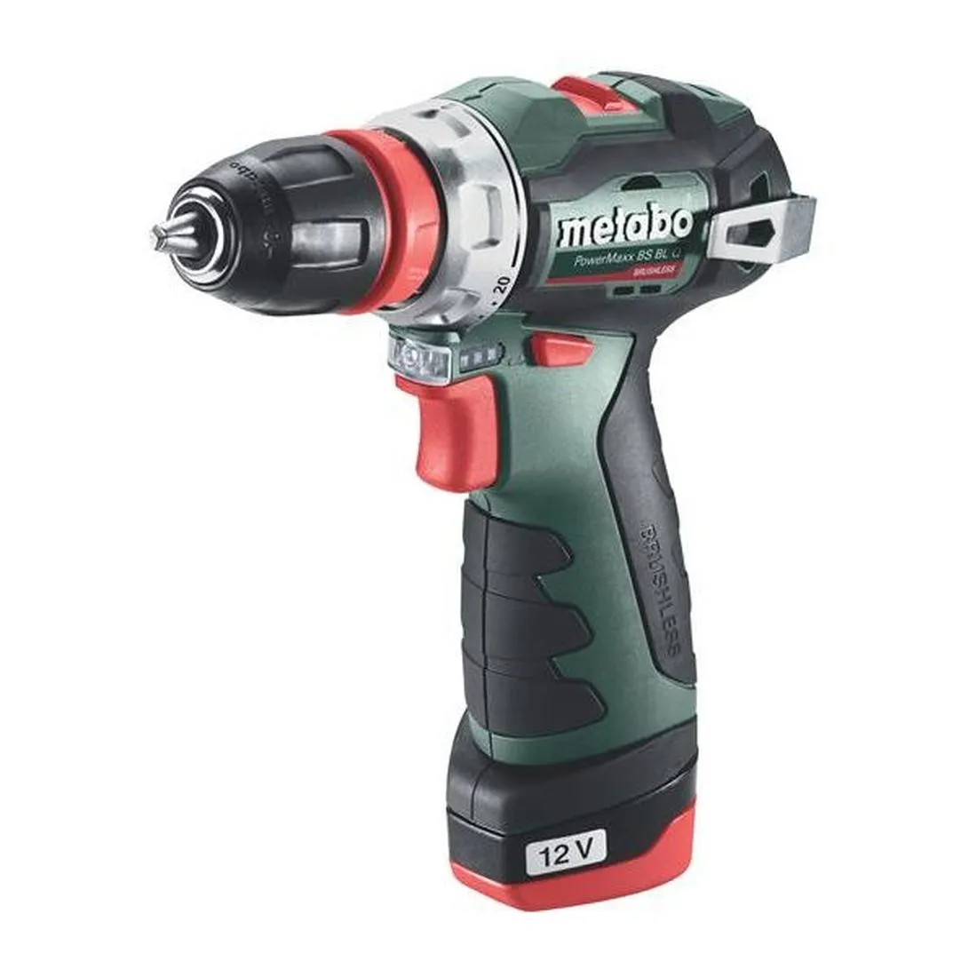 Metabo PowerMaxx BS BL Q Brushless Drill/Screwdriver 12V 2 x 2.0Ah Li-ion