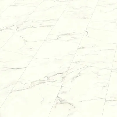 Elegance White Marble Tile Effect Laminate Flooring 2.53m²