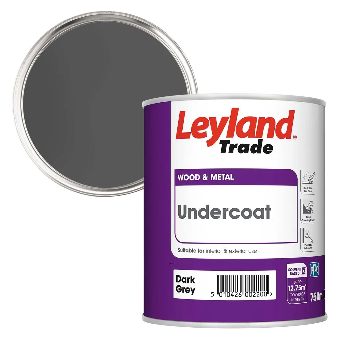 Leyland Trade Undercoat Dark Grey 2.5L