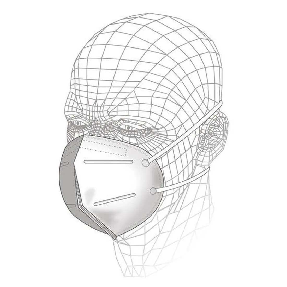 Vitrex Fold Flat Respirator P1 (Pack 3)