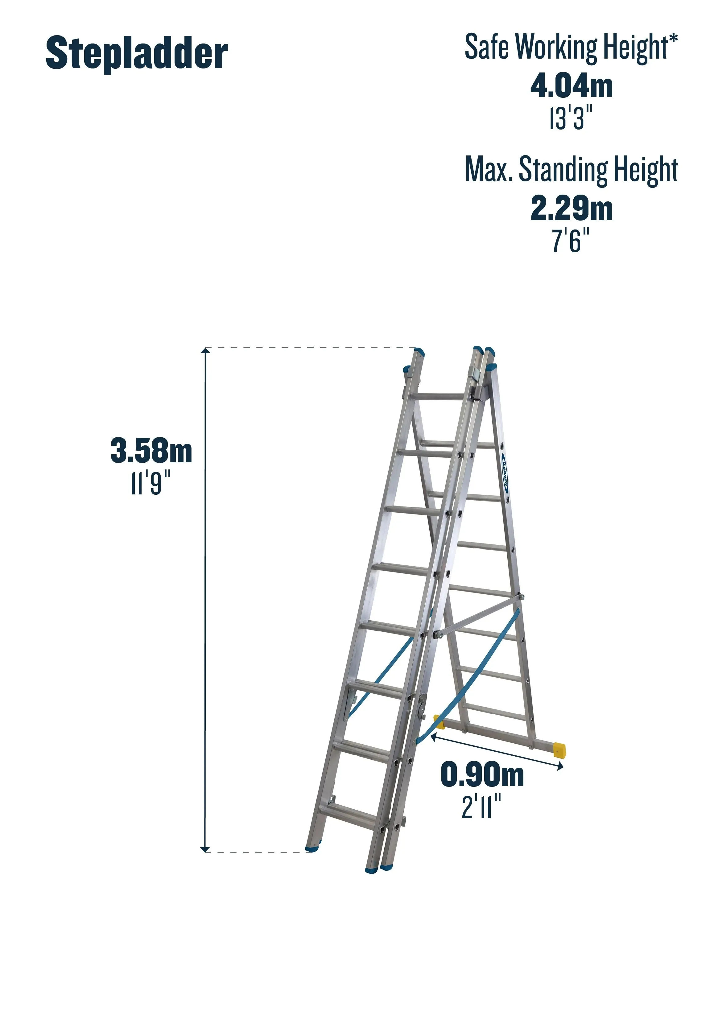 Werner ExtensionPLUS X4 Box Section Combination Ladder Triple