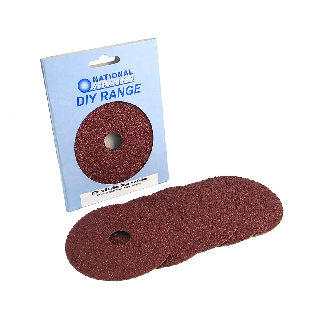 Medium Grade 150mm Random Orbit 6 Holes Sanding Discs Pk 5