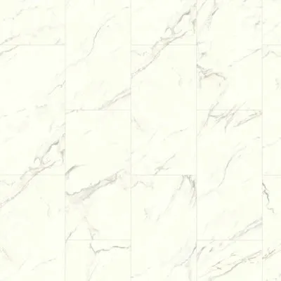 Elegance White Marble Tile Effect Laminate Flooring 2.53m²