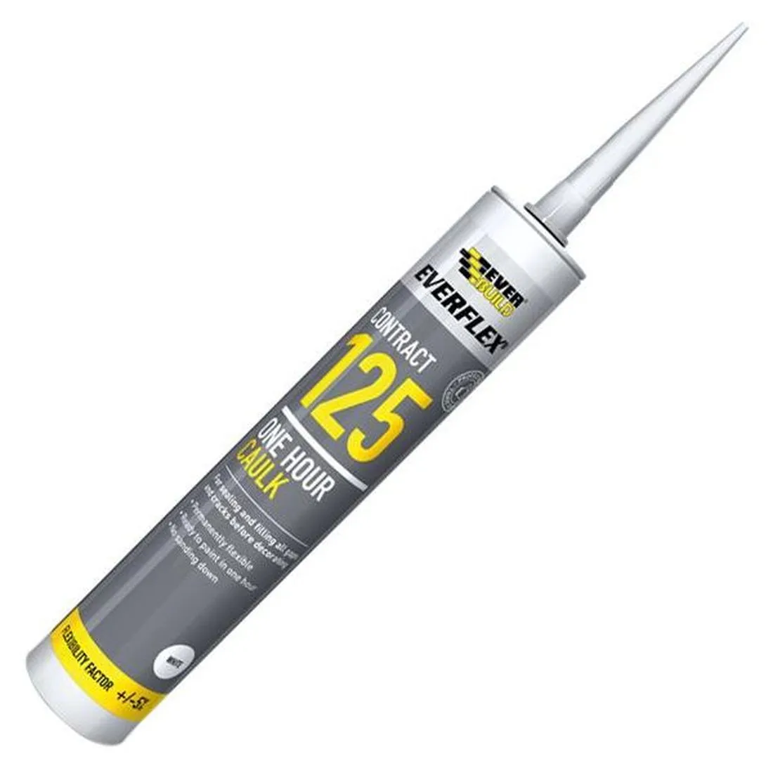 Everbuild One Hour Caulk 125 White 380ml