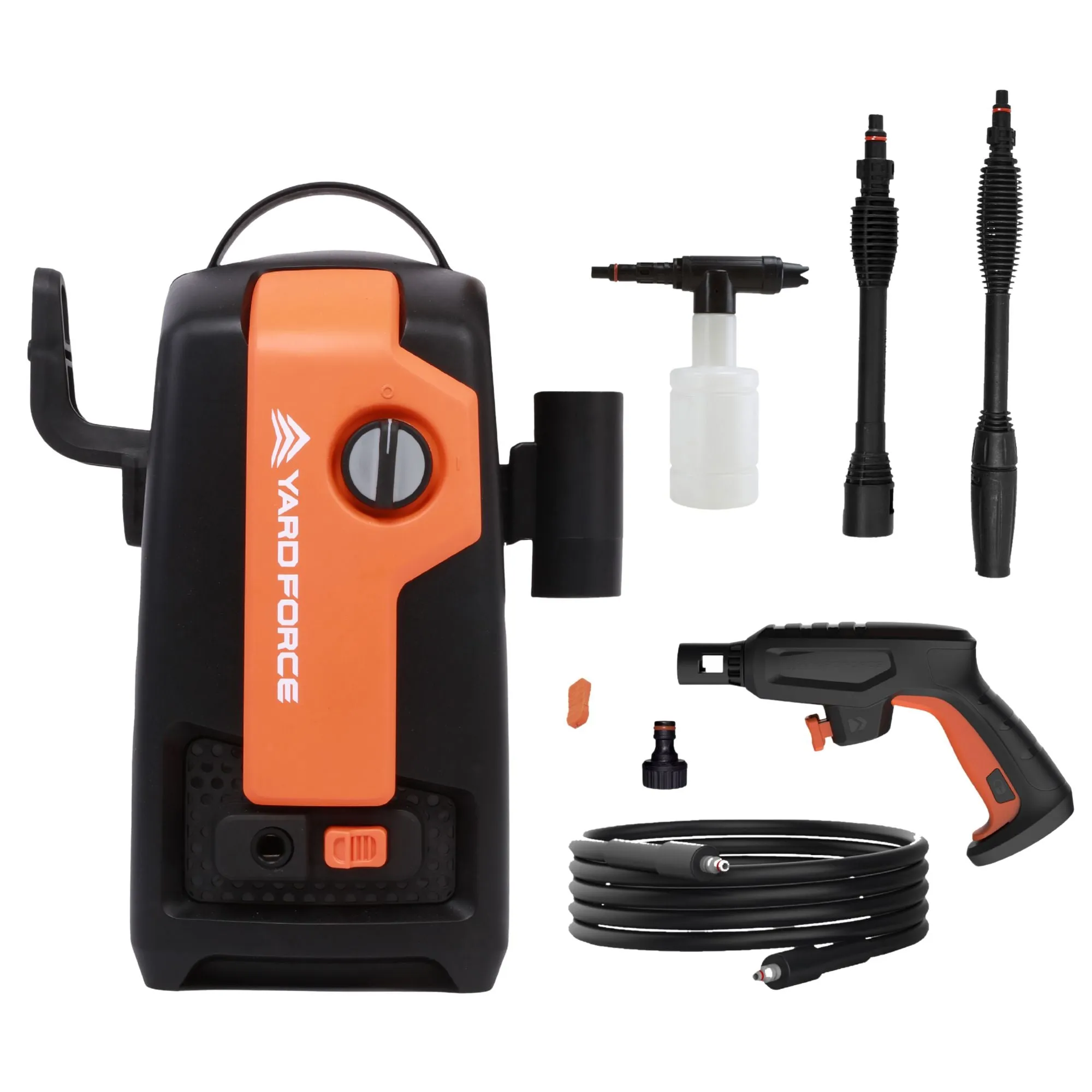Yard Force 1600W High Pressure Washer 120Bar 400L/h Flow Rate 3m Hose