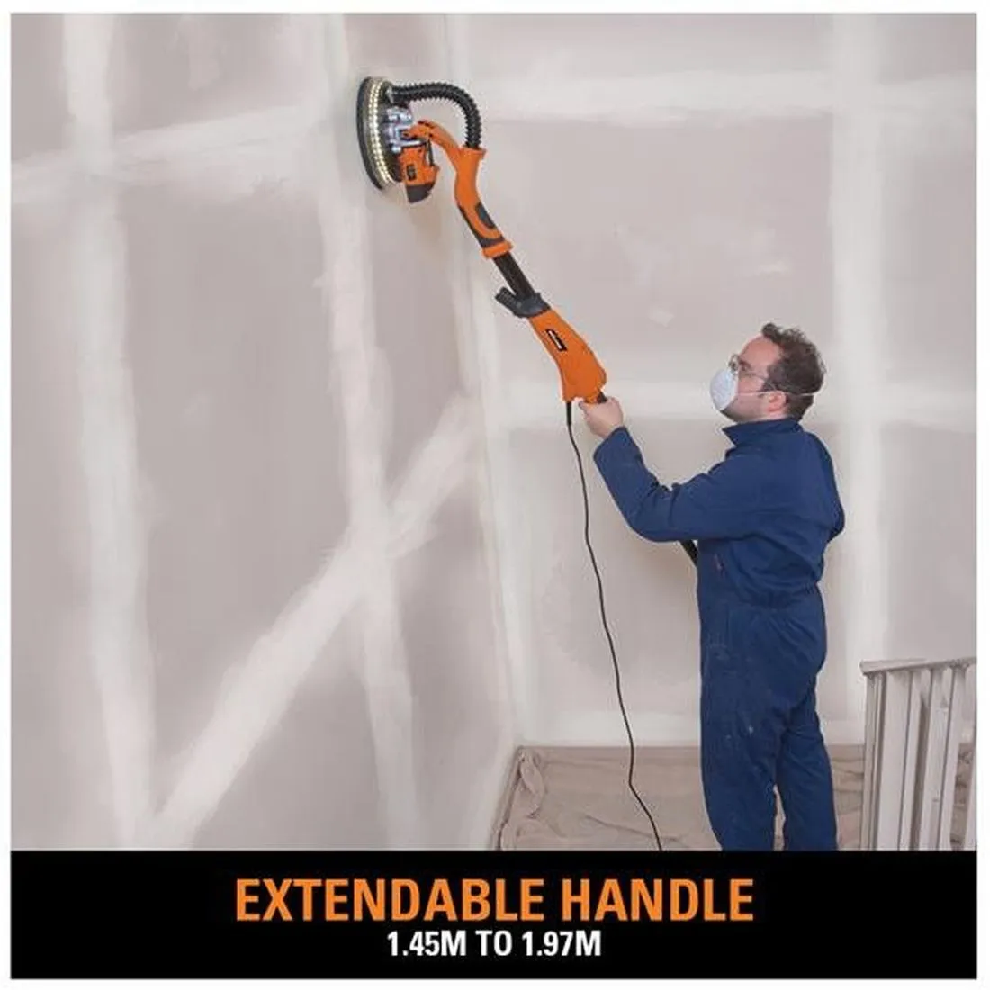 Evolution R225DWS Telescopic Dry Wall Sander 710W 240V
