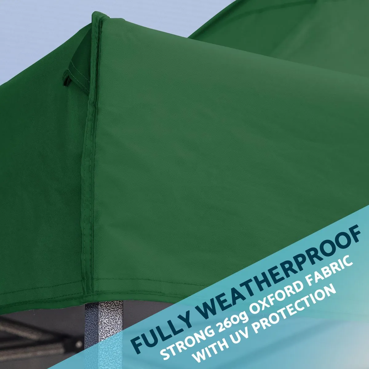 Dellonda Premium 2x2m Pop-Up Gazebo & Side Walls, Water-Resistant with Carry Bag & Weights