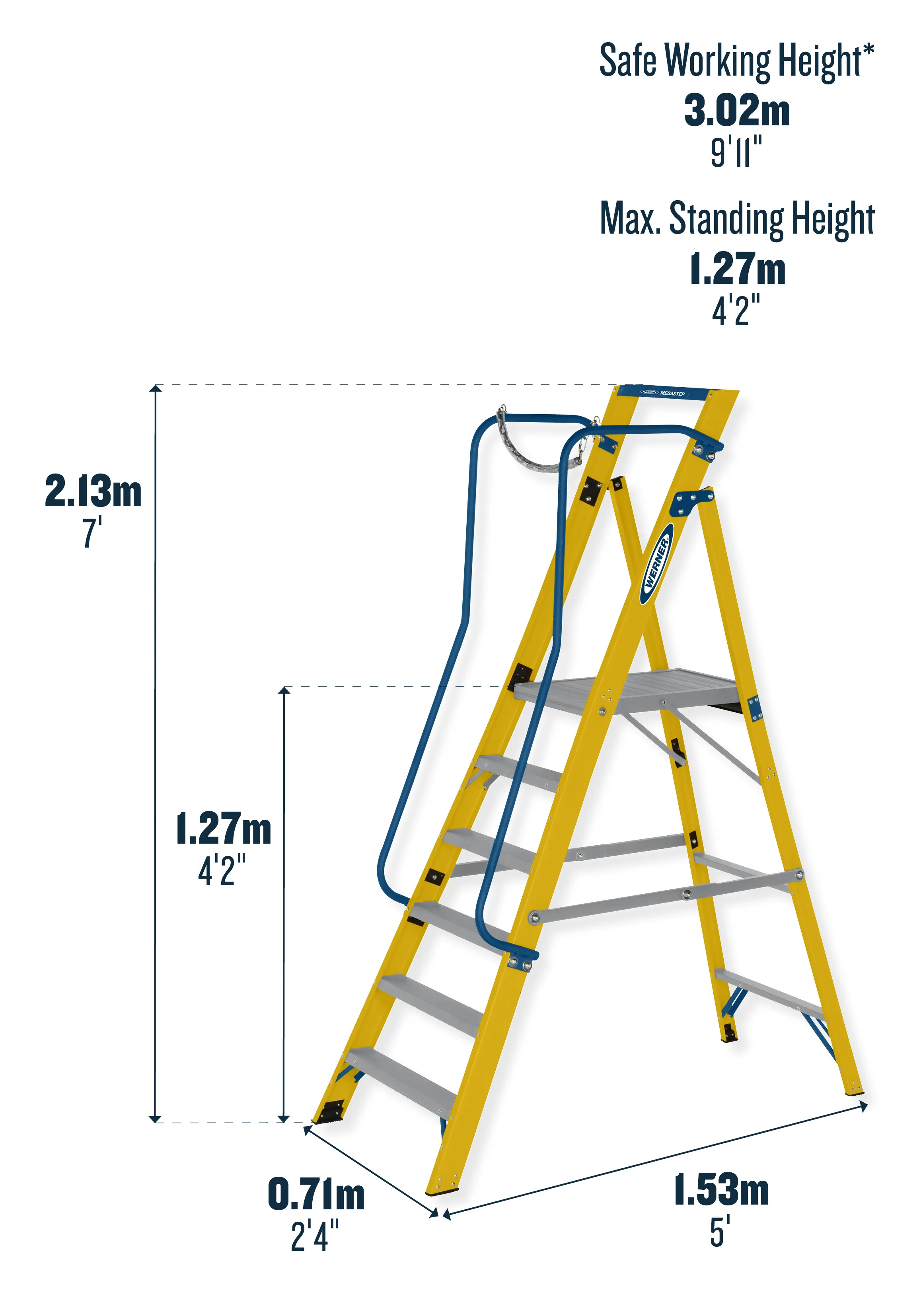 Megastep Podium Stepladder