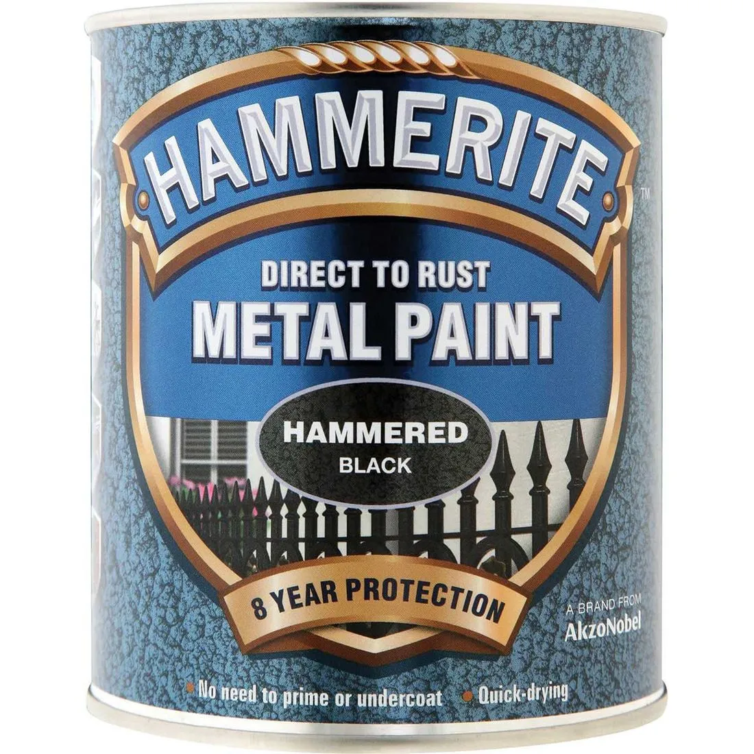 Hammerite Direct To Rust Metal Paint Hammered Black