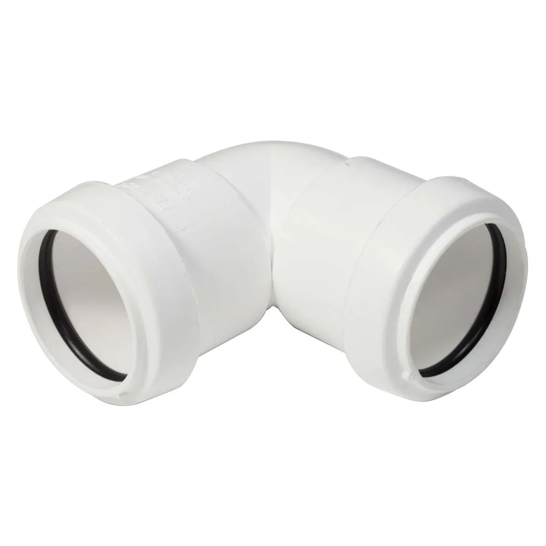 FloPlast 32mm White Push Fit 90 Degree Knuckle Bend