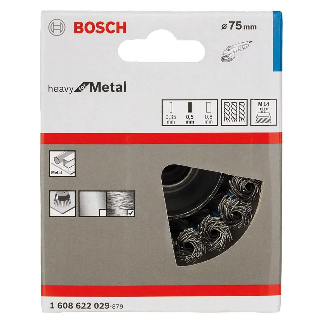 HSS Knotted Steel Brush Wire Accessory M14 Cup