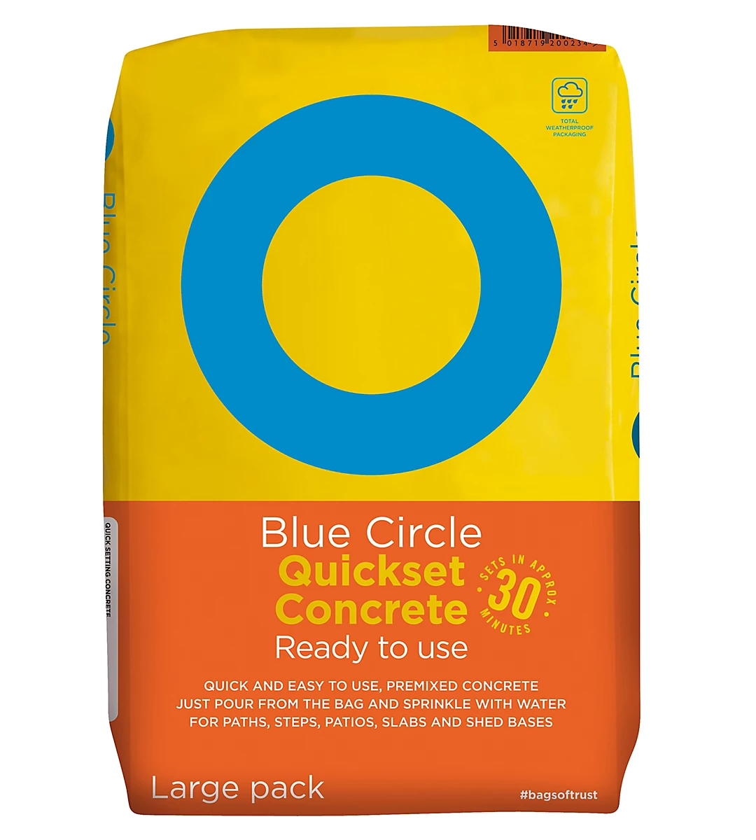 Blue Circle Quick Set Concrete Ready To Use Bag 20kg