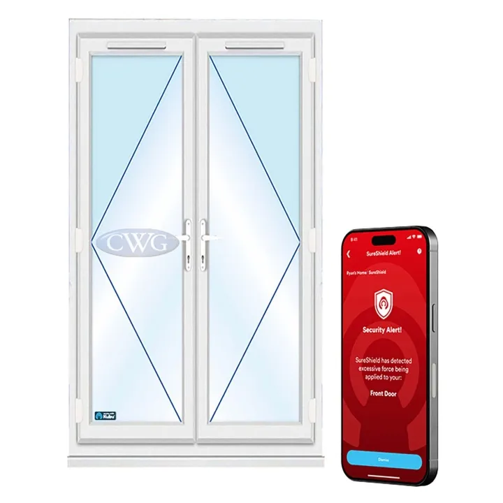uPVC French Doors Clear Glazed 1490 x 2085mm