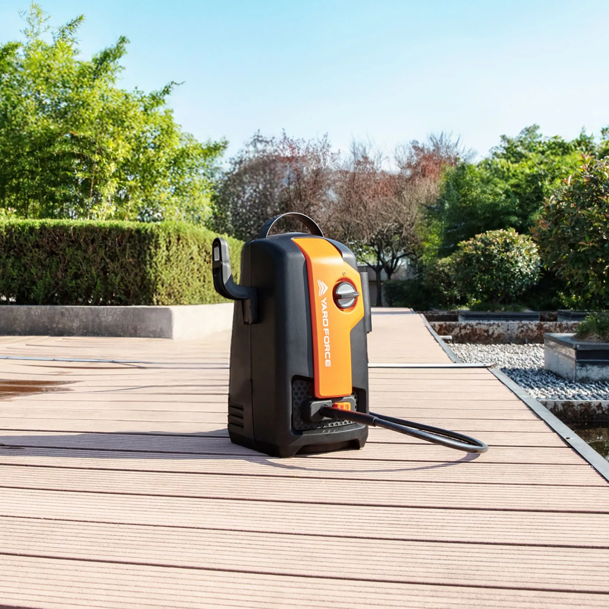 Yard Force 1600W High Pressure Washer 120Bar 400L/h Flow Rate 3m Hose