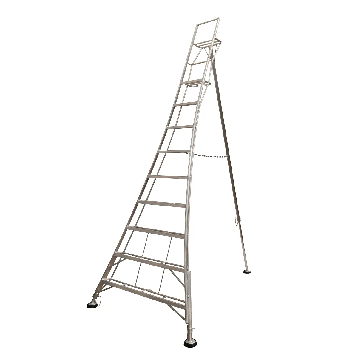 Werner Adjustable Tripod Ladder 9 Tread 2.54m Platform Height
