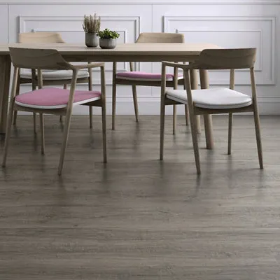 Kraus Ashdown Grey Natural Wood Effect Embossed LVT 2.2m²