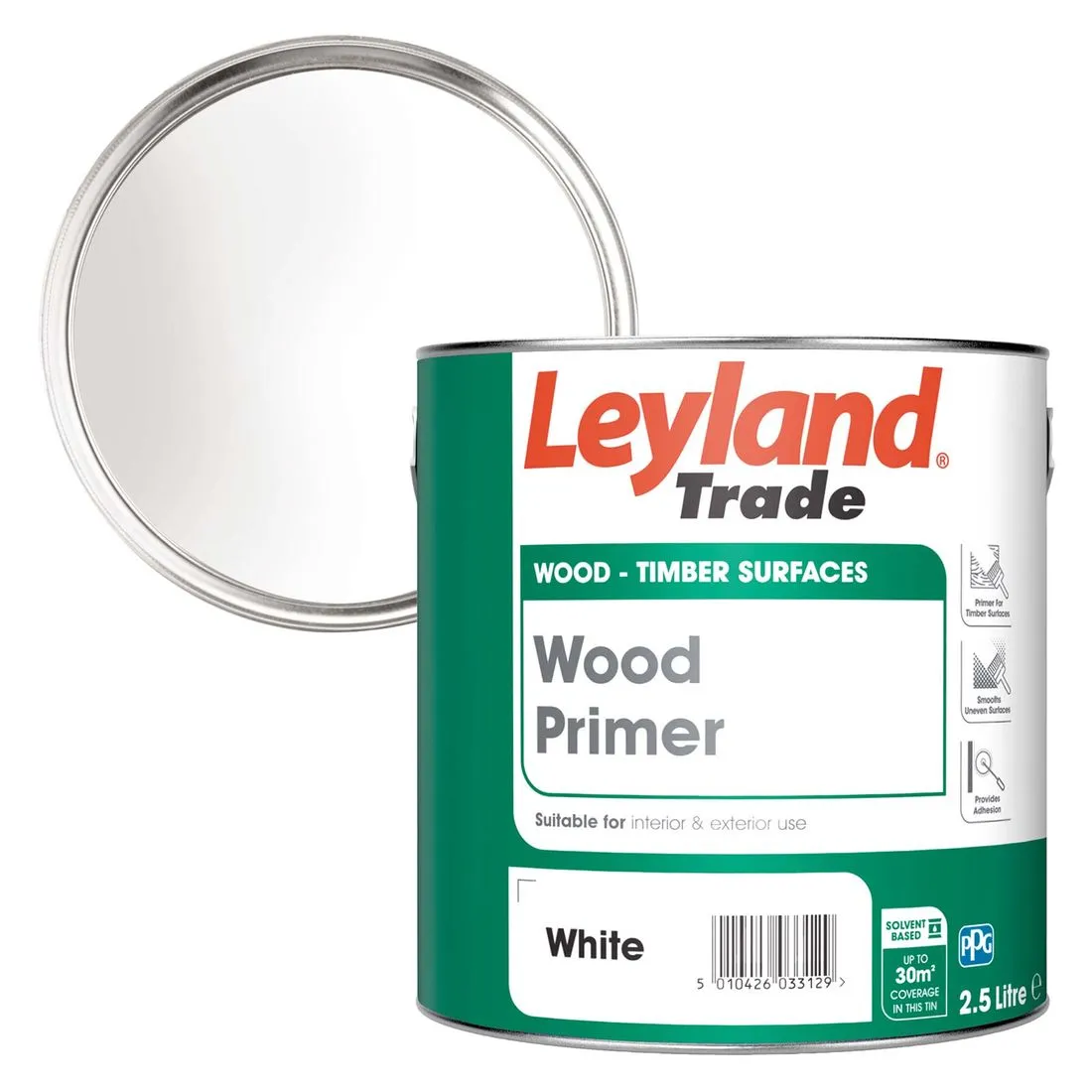 Leyland Trade Wood Primer White 2.5L