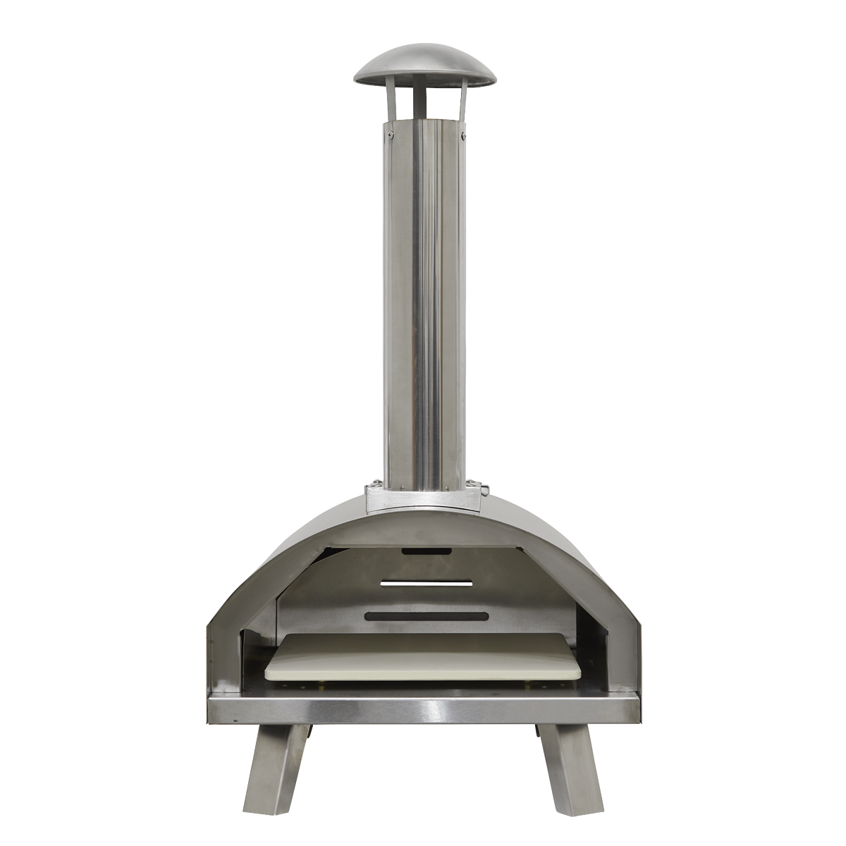 Dellonda Wood-Fired Pizza Oven 14" - Stainless Steel