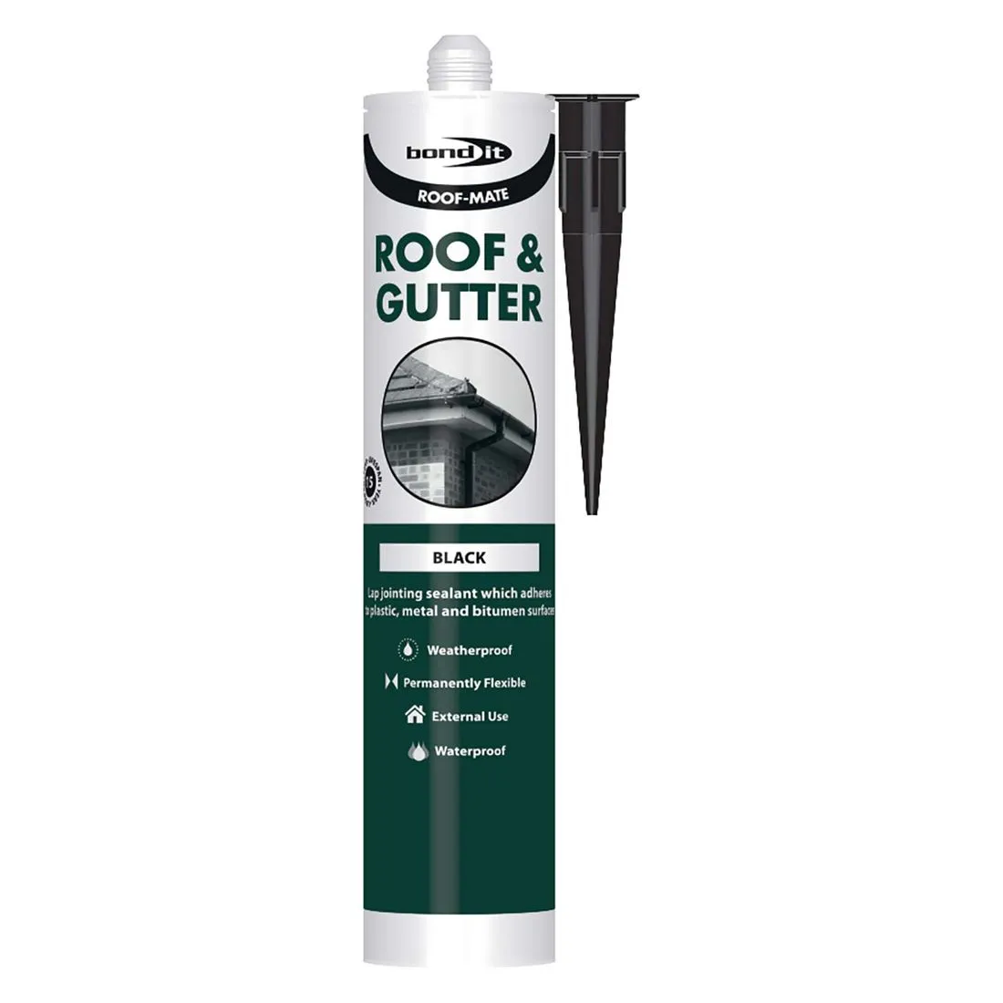Bond It Roof and Gutter Sealant Black 300ml