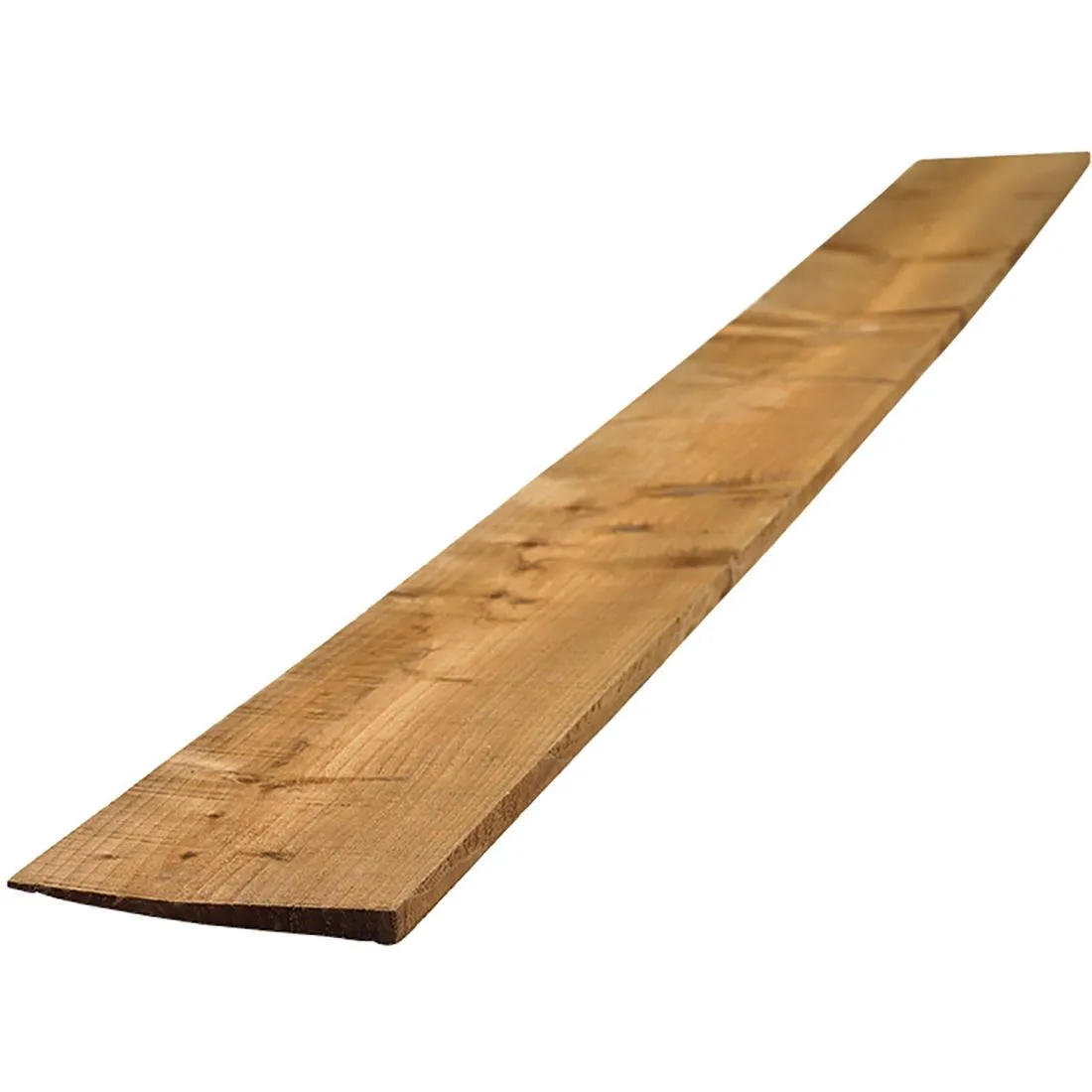 Treated Brown Feather Edge Fence Board 125 x 22mm x 1.8m