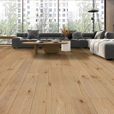 Visby Modern Blond Oak Engineered Real Wood Top Layer Flooring 1.35m²