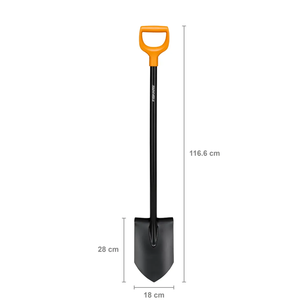 Fiskars Solid Metal Pointed Spade