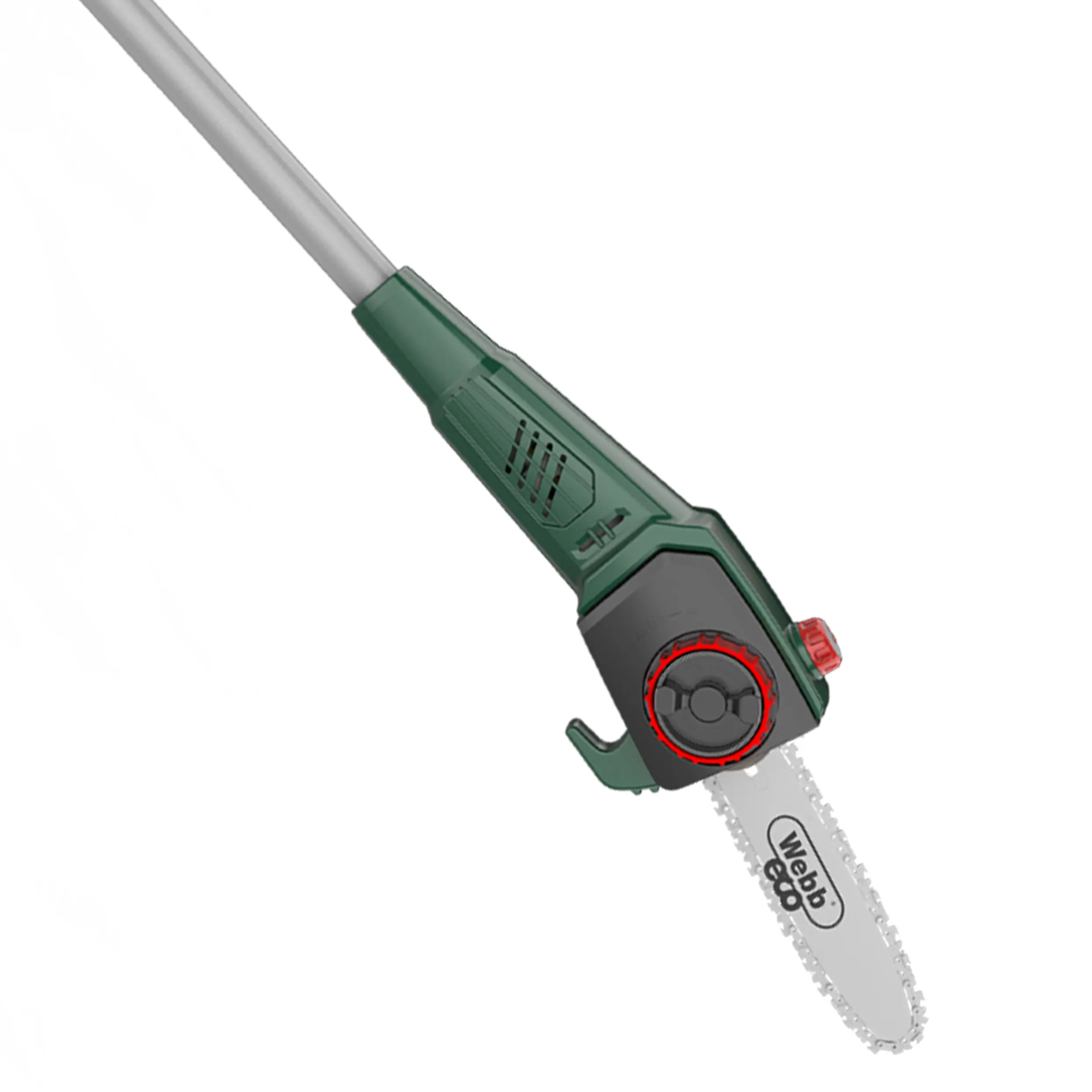 Webb Eco 20V 50cm Cordless Long Reach Hedge Trimmer & 20cm Pruner inc 2Ah Battery & Charger