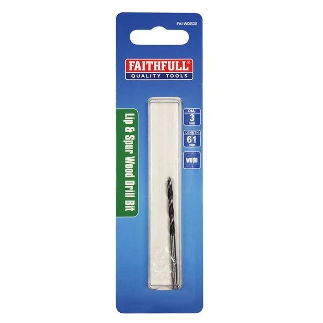 Faithfull Lip & Spur Wood Drill Bit