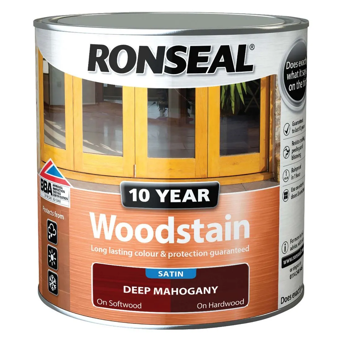 Ronseal 10 Year Woodstain Deep Mahogany