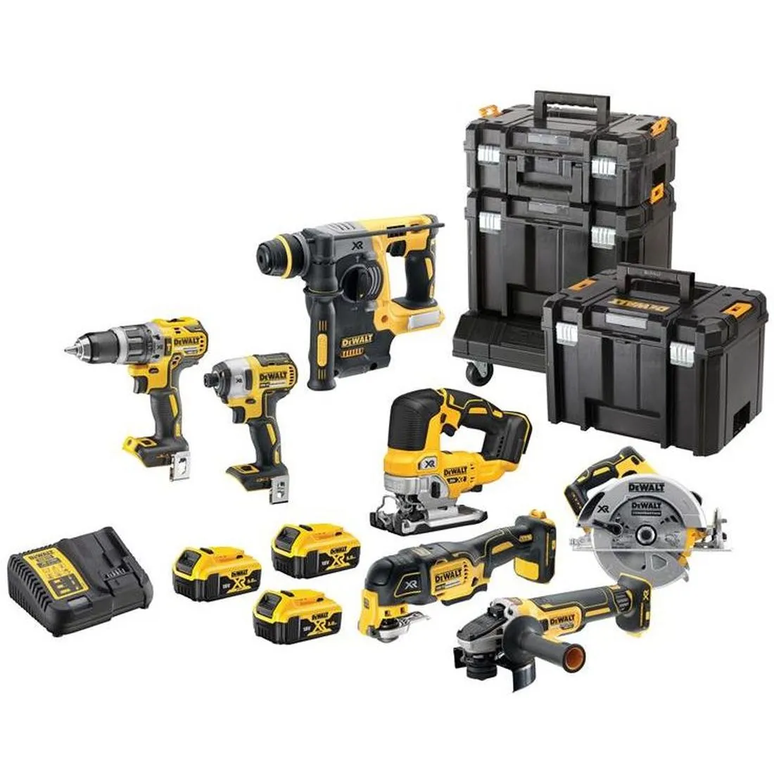 DEWALT DCK755P3T XR Brushless 7 Piece Kit 18V 3 x 5.0Ah Li-ion
