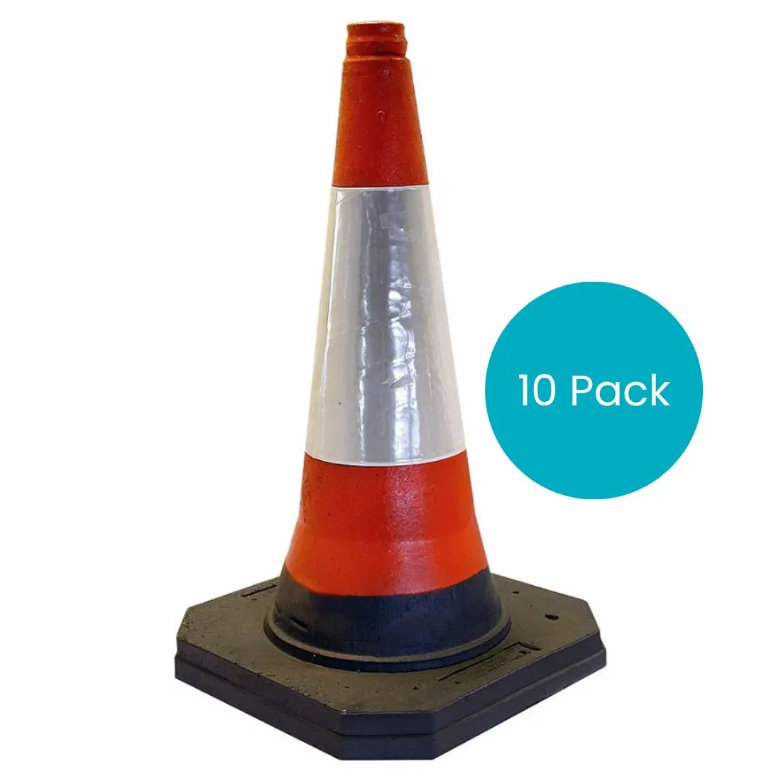 750mm Traffic Cone with Sleeve - Pack of 10