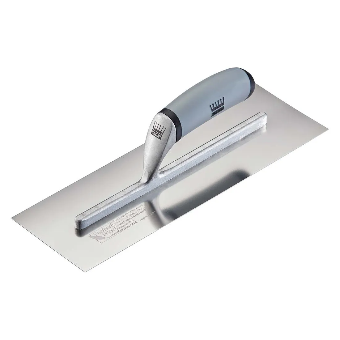 Ragni 14 inch Pre Worn Stainless Steel Finishing Trowel With High Lift Handle