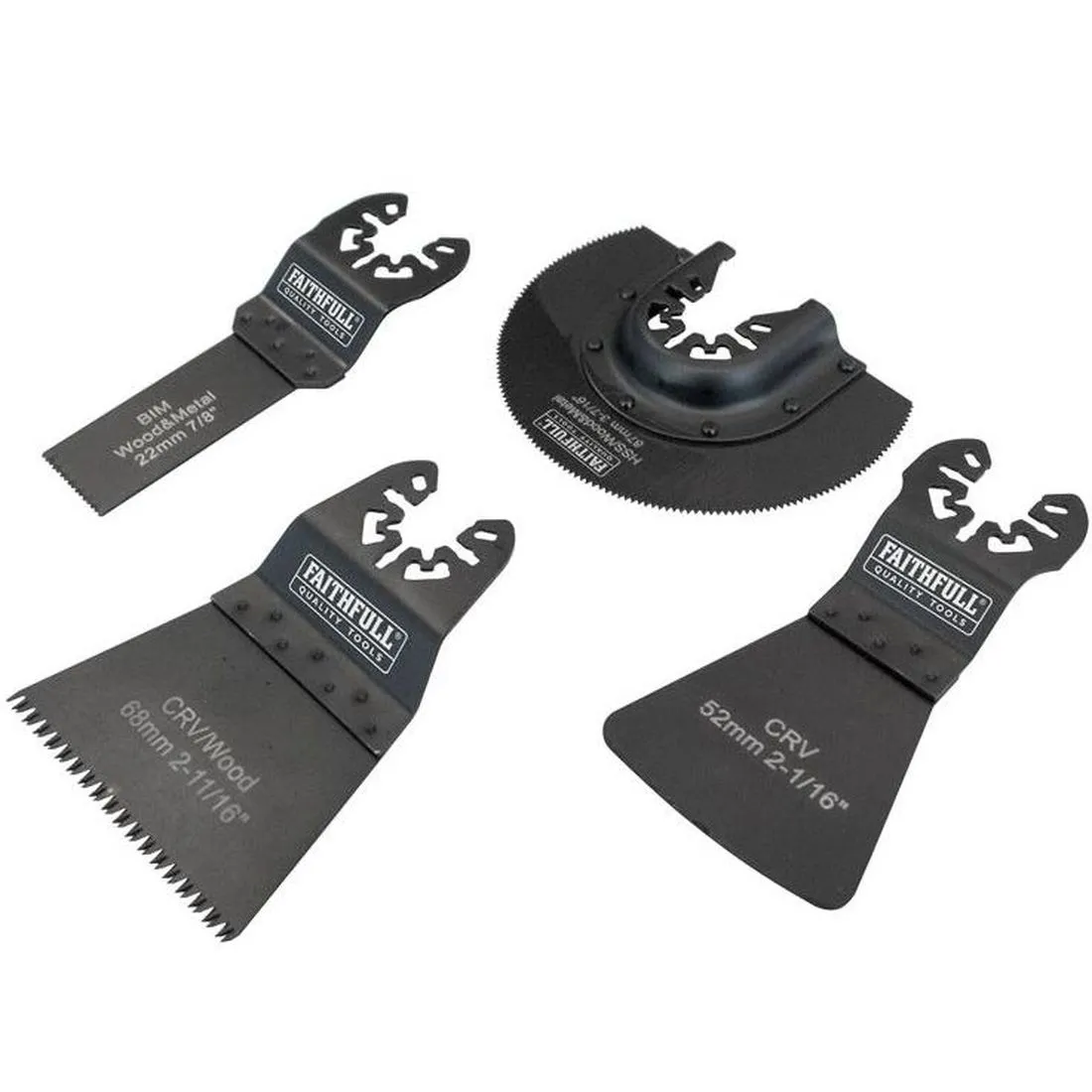 Faithfull Multi-Function Tool Flooring Blade Set 4 Piece