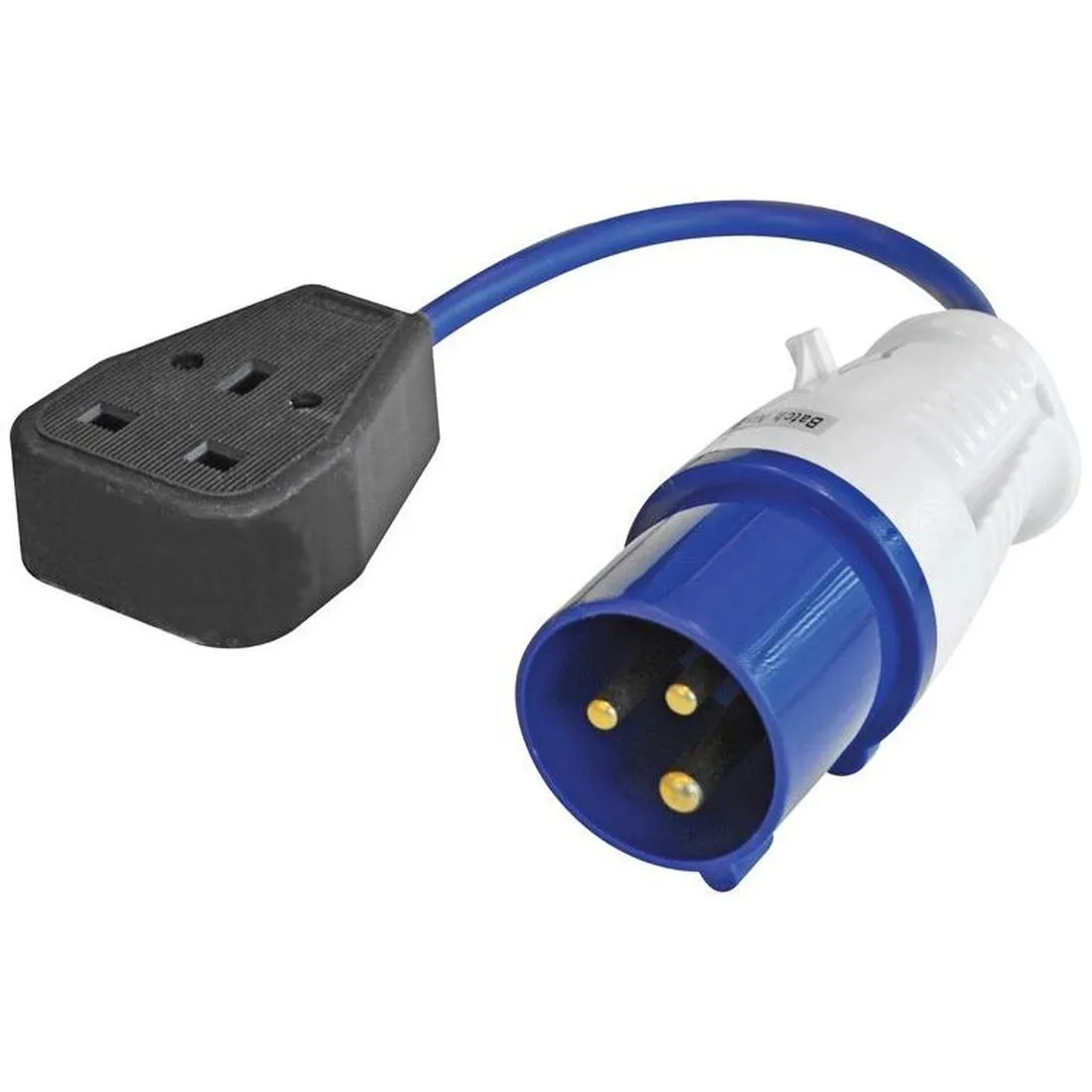 Faithfull Fly Lead 240V 3-Pin Plug to 240V 3-Pin Socket & 35cm Lead