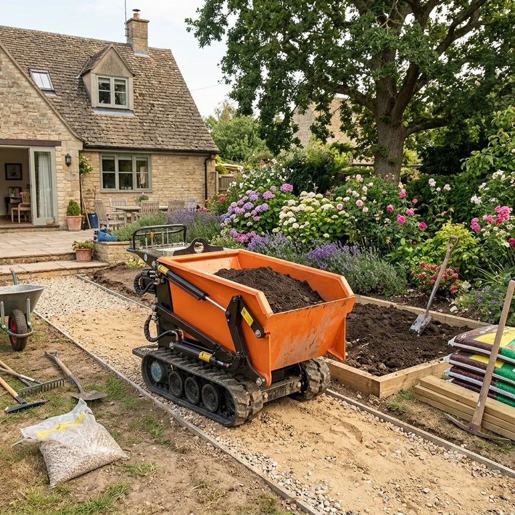 Mini High Lift Tracked Dumper 0.5T