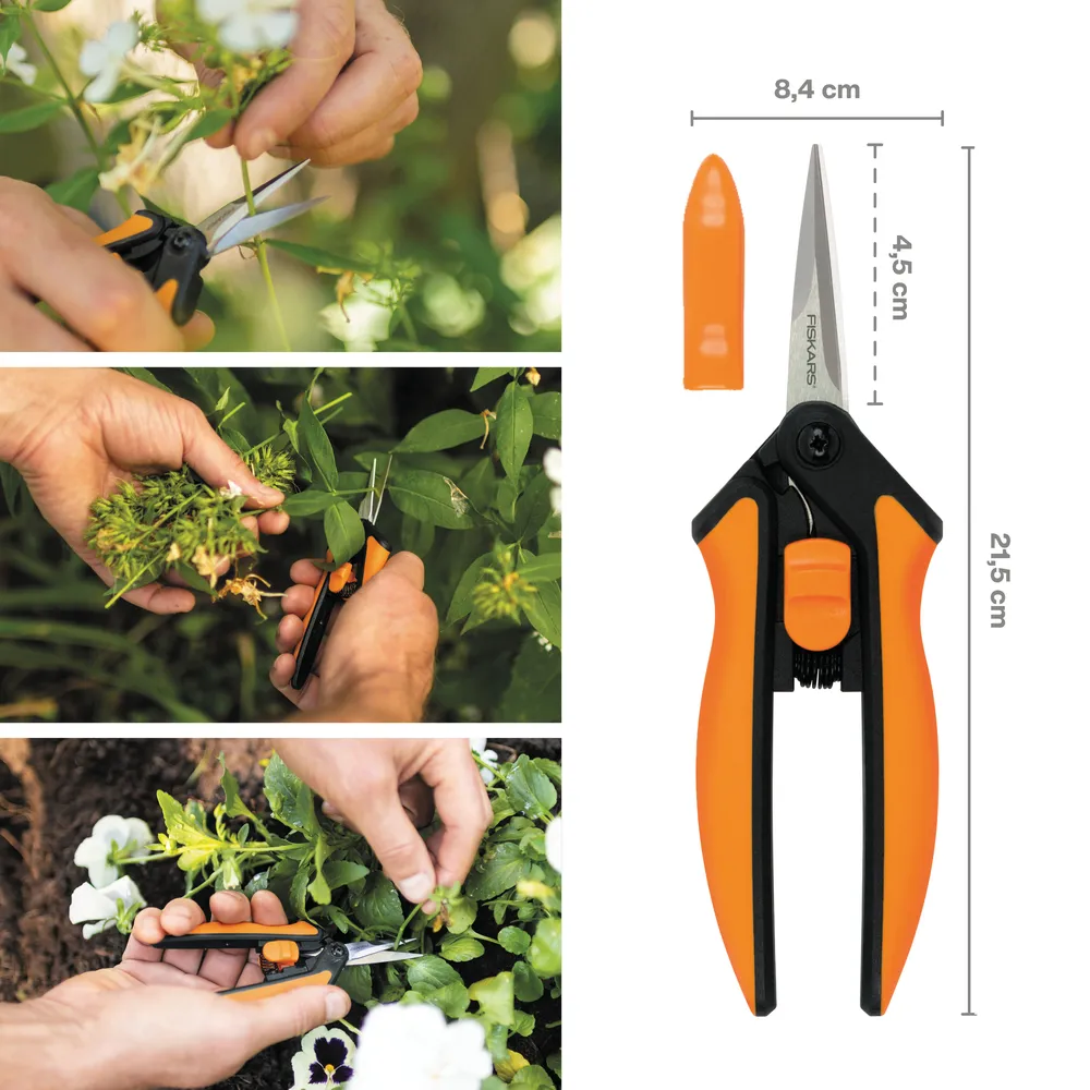Fiskars Solid Sp13 Pruning Snip - Microtip