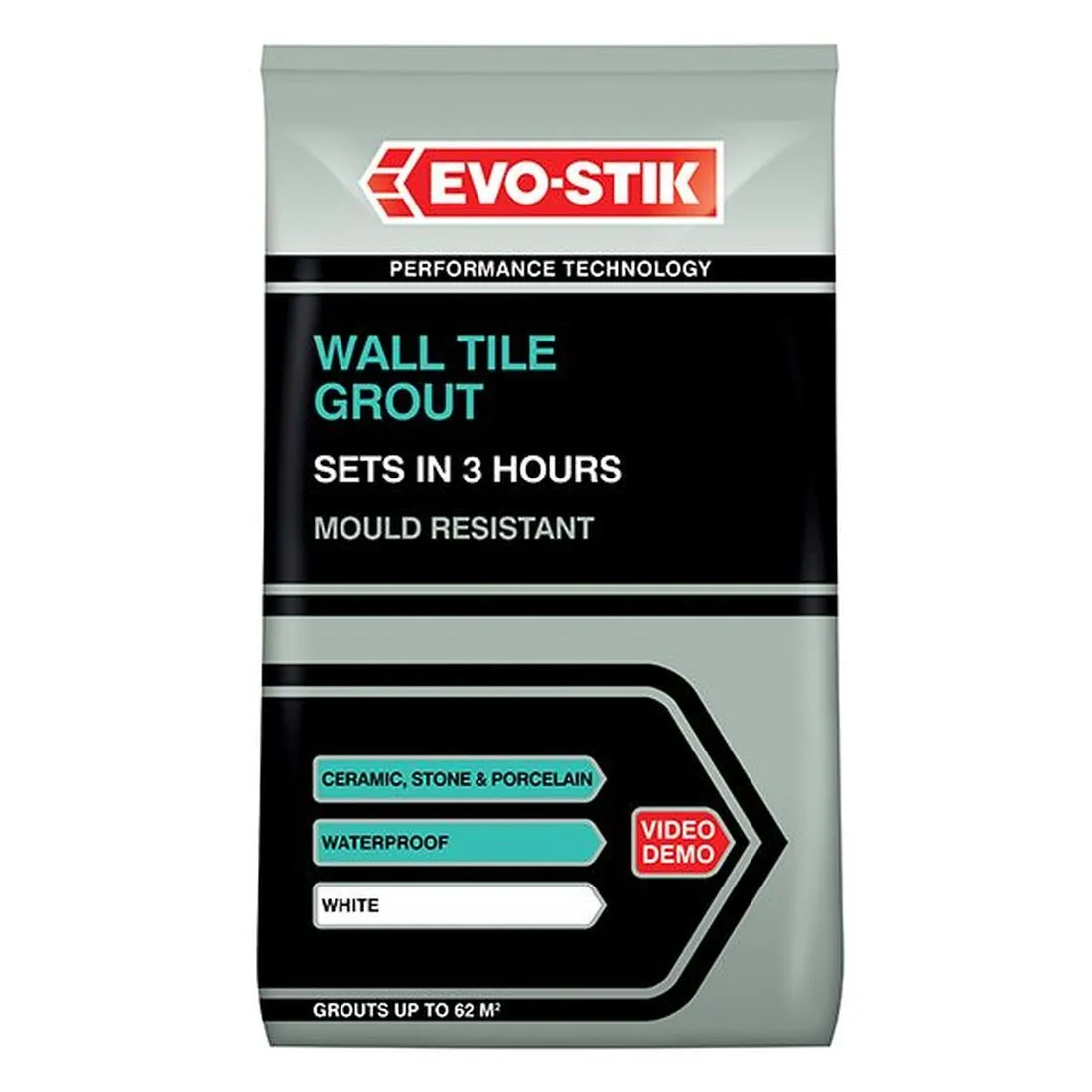EVO-STIK Wall Tile Grout Mould Resistant White 500g