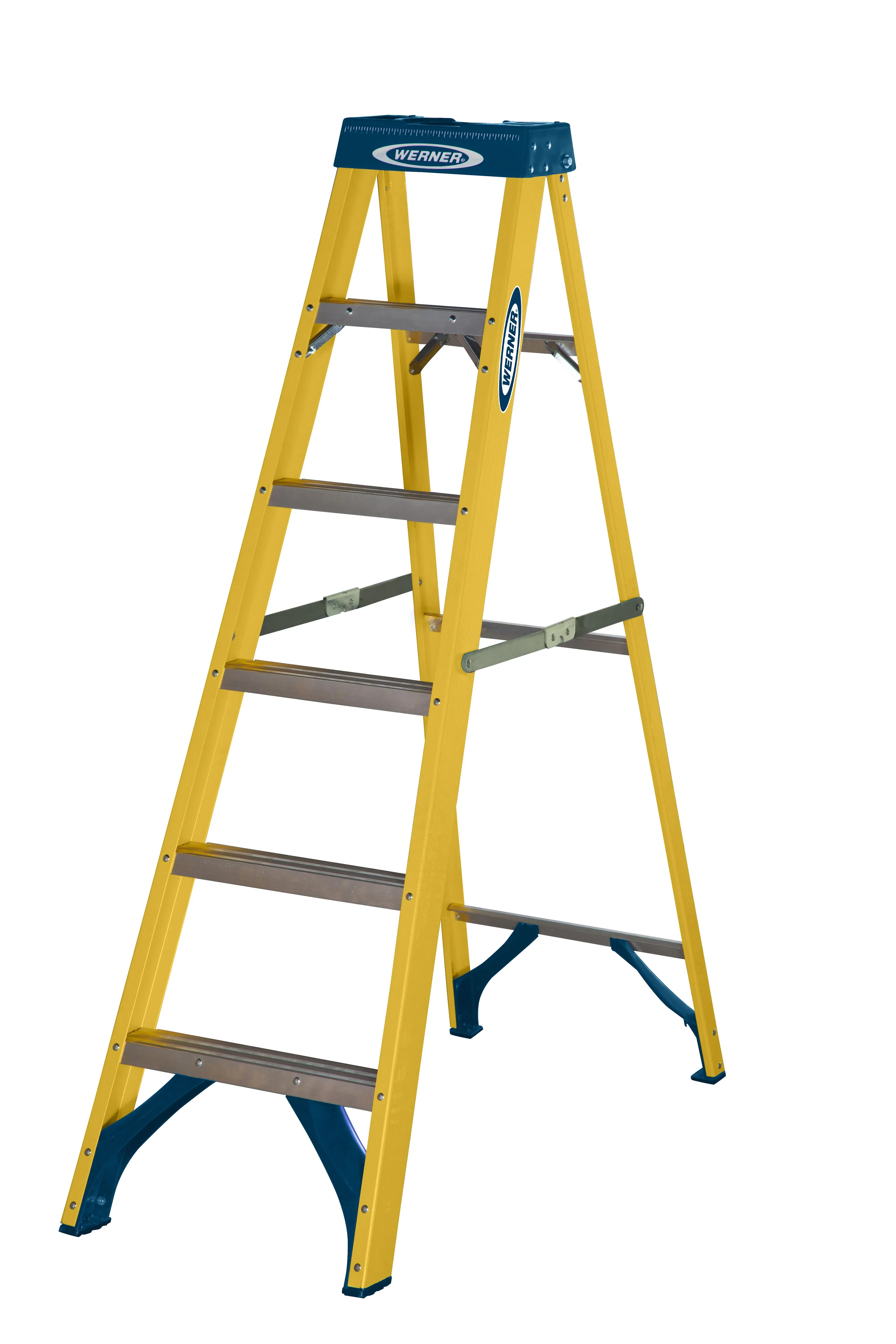 Werner Fibreglass Stepladder 6 Tread