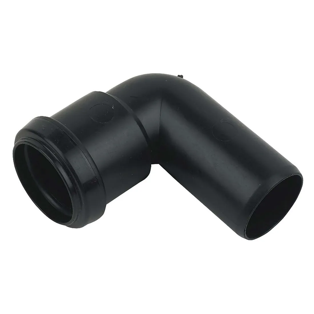 FloPlast 40mm Black Push Fit 90 Degree Conversion Bend