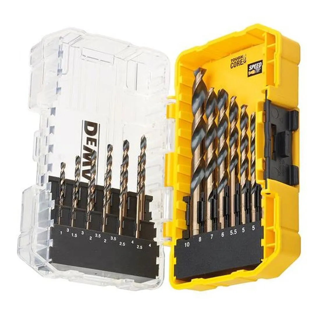 DEWALT DT70728 Black & Gold HSS Drill Set, 19 Piece