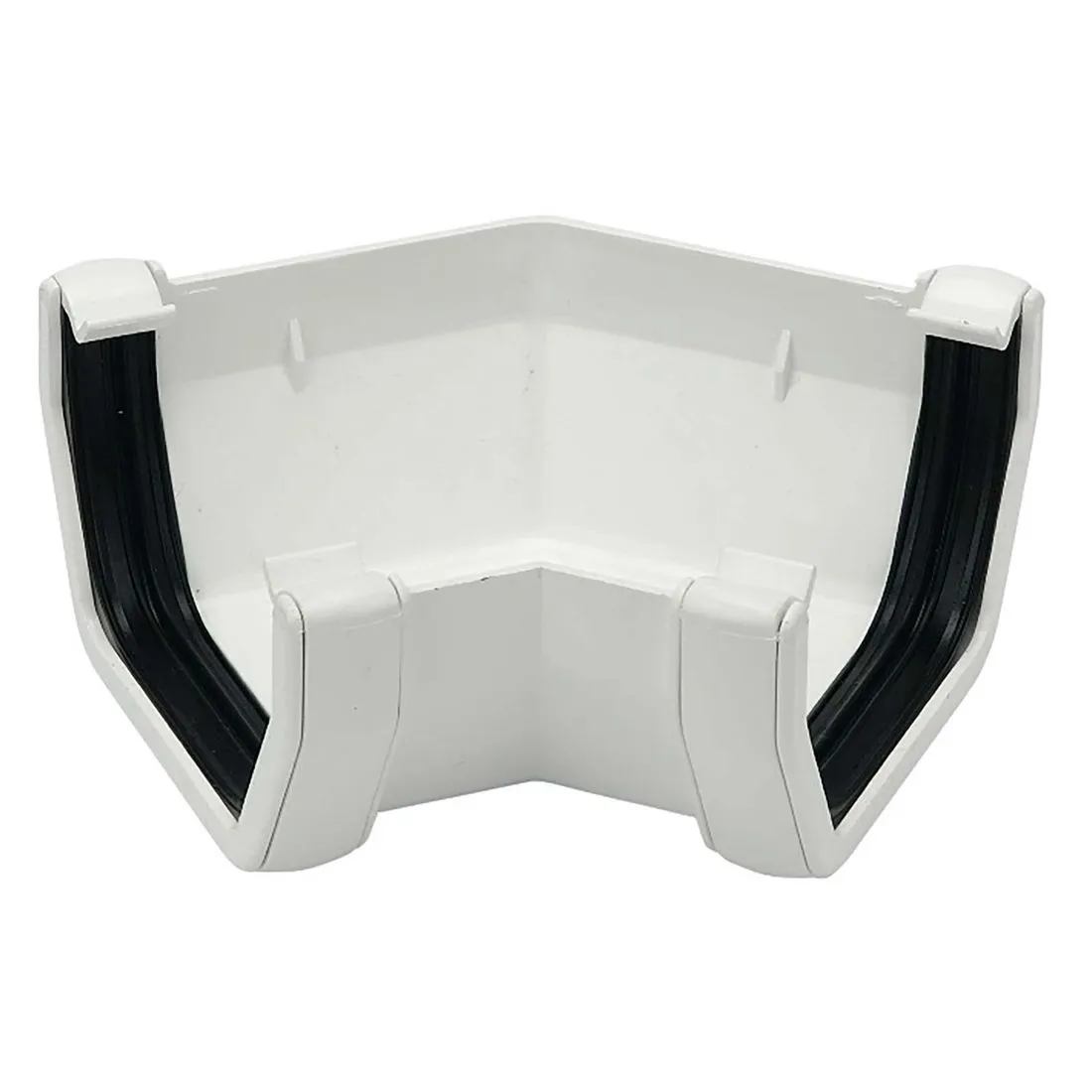 FloPlast White 114mm Square Line 135 Degree Gutter Angle