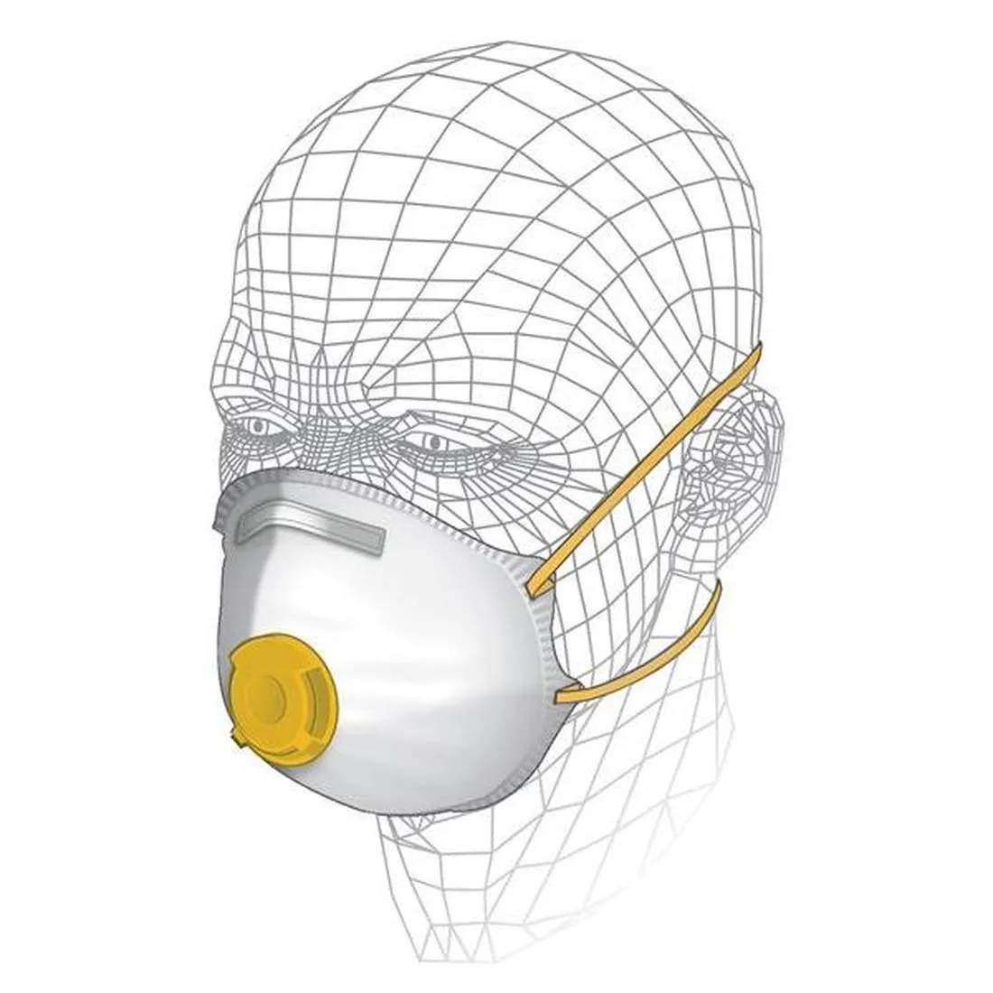 Vitrex Premium Valved Power Tool & MDF Respirator P2
