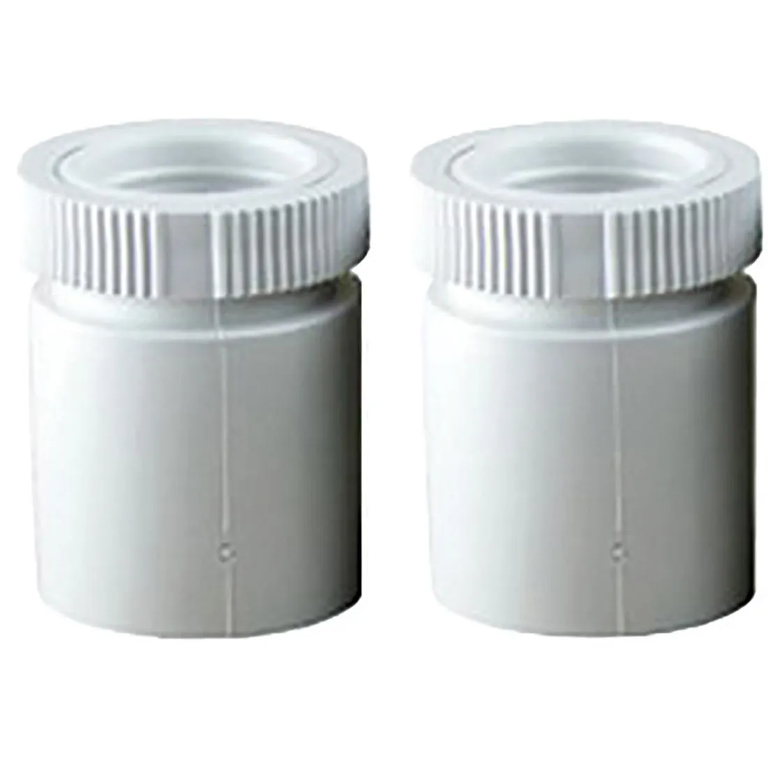 20mm White Conduit Male Adaptors Pack of 2