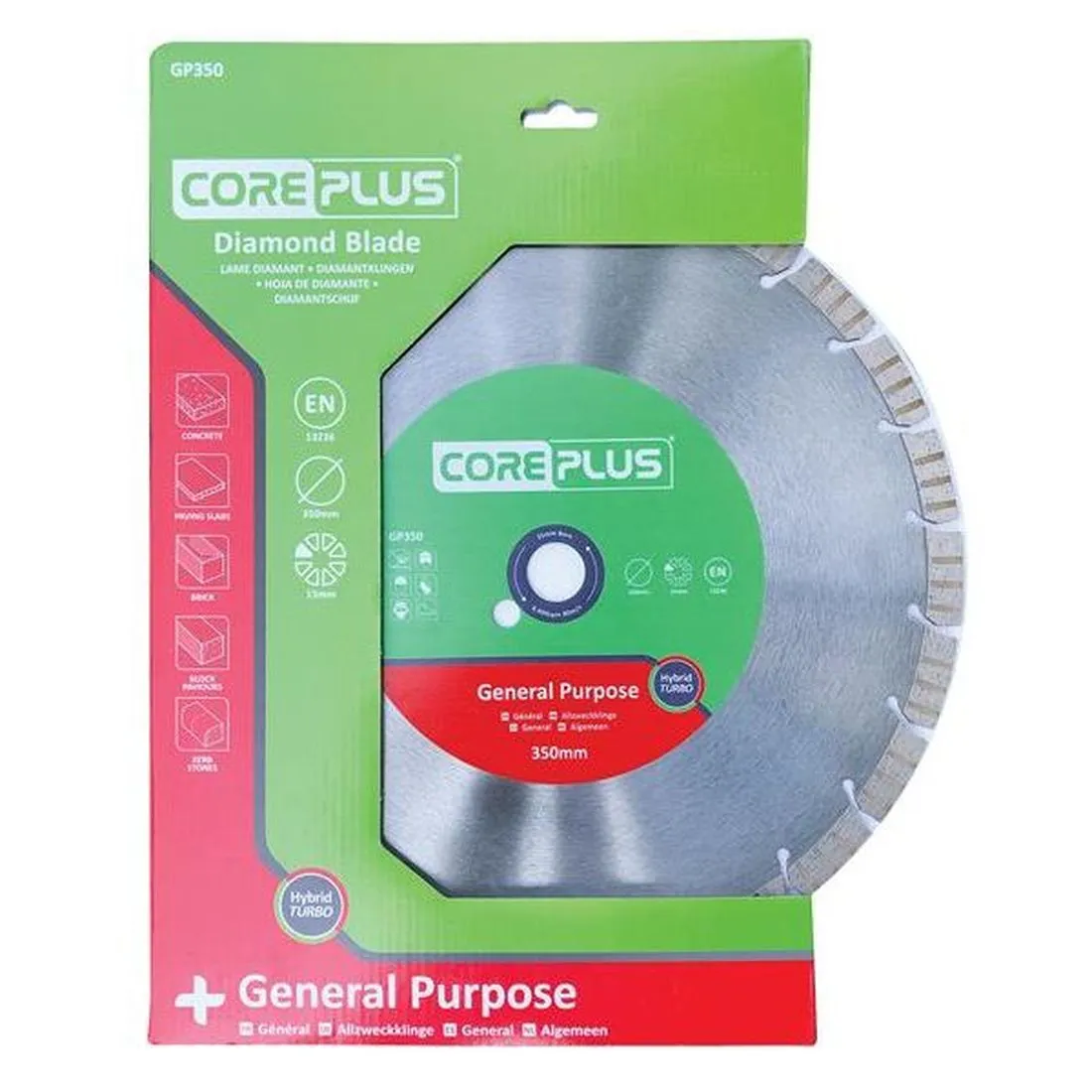 CorePlus General-Purpose Hybrid Turbo Diamond Blade