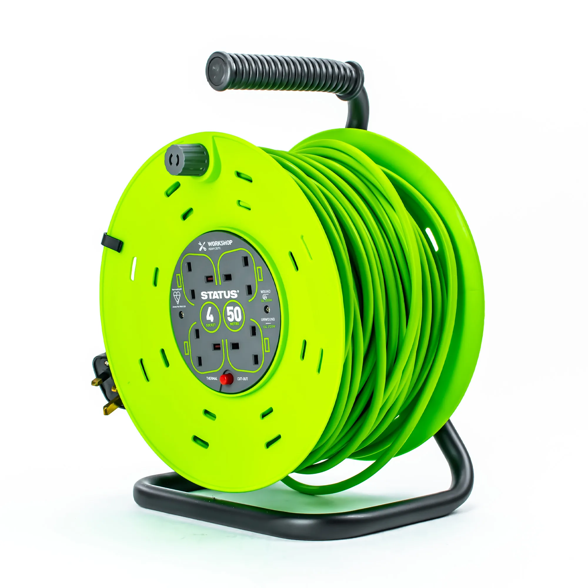 50m 13A 4 Socket Outlet with Thermal Cut Out