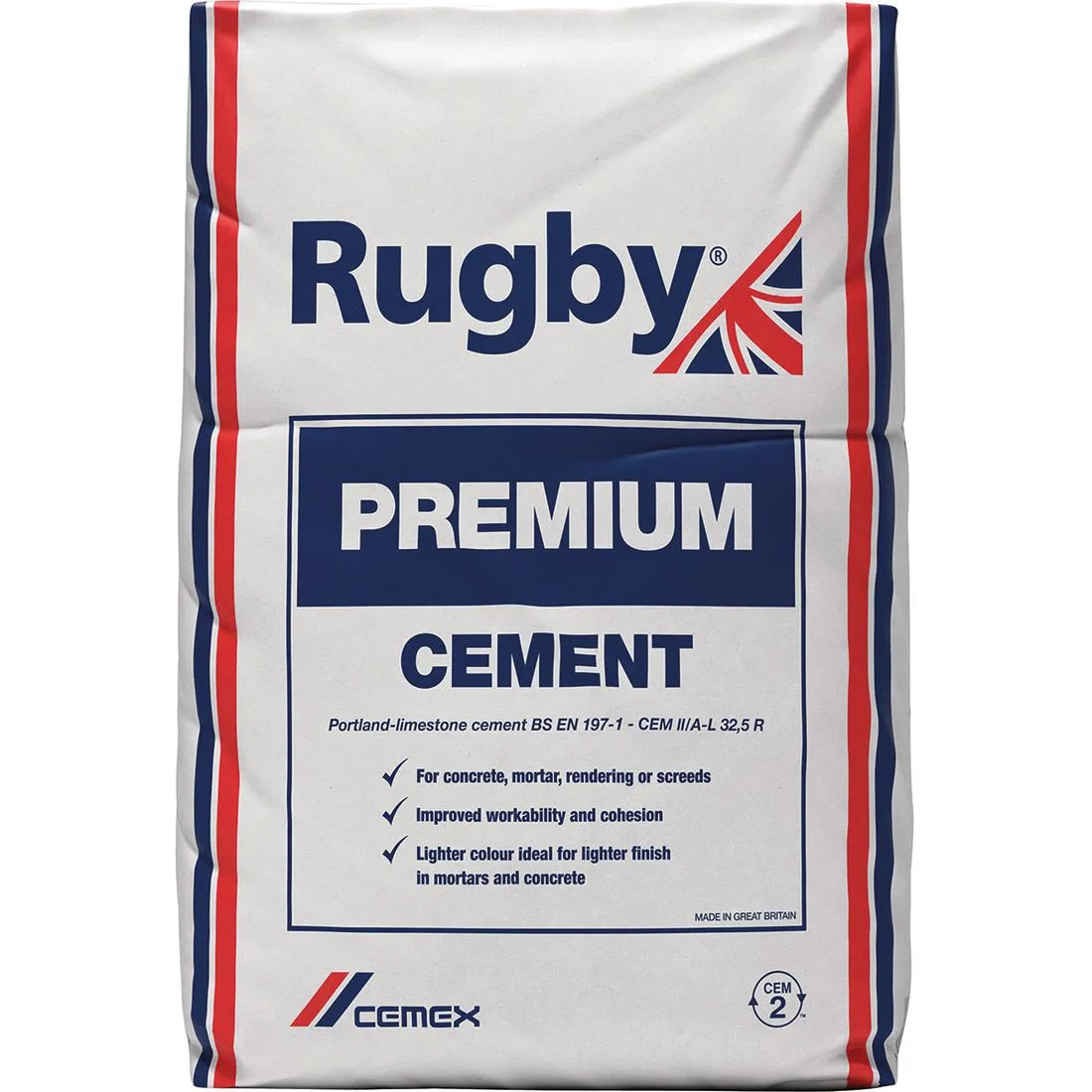 Trade Pack Pallet of 56 Rugby Premium Cement 25kg