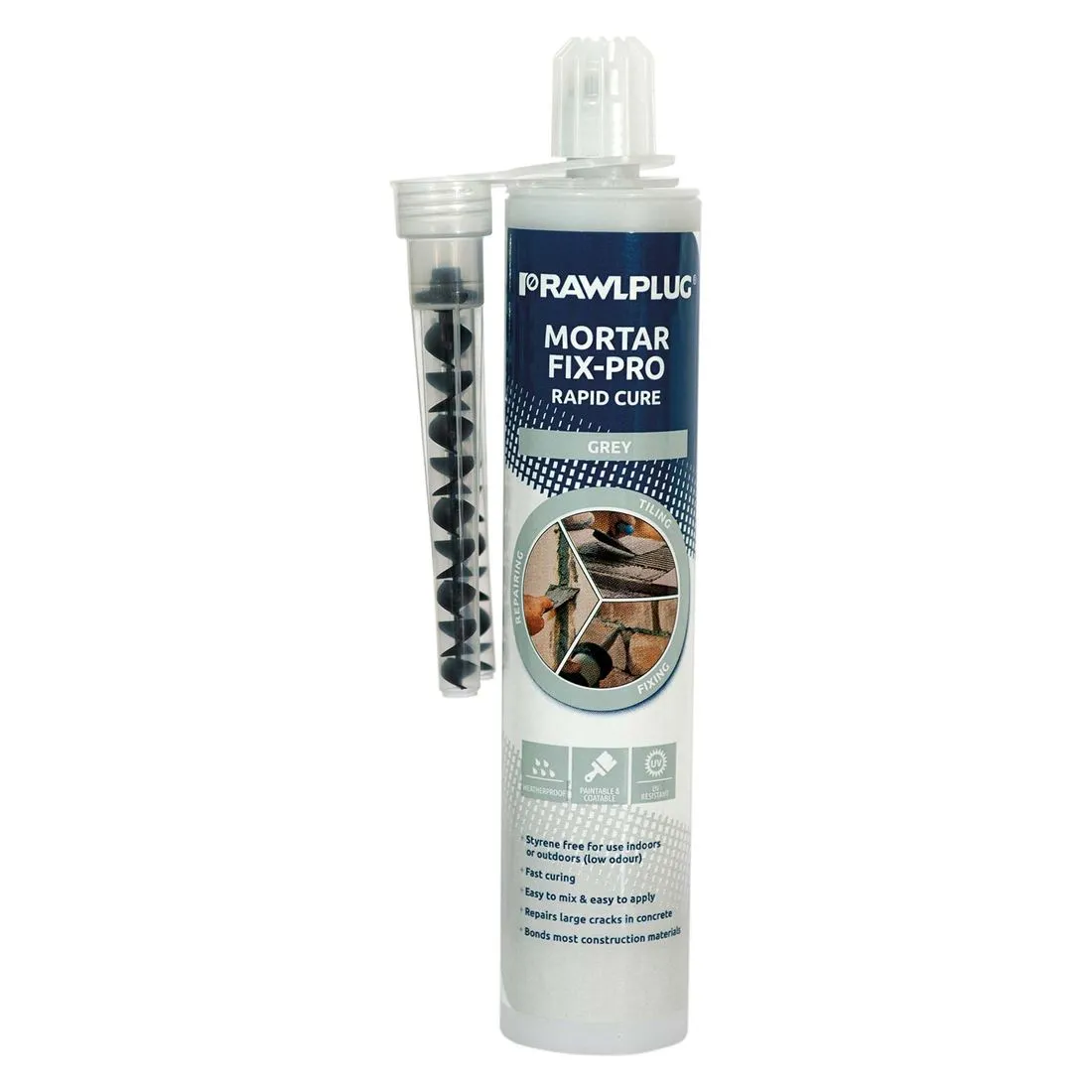 Rawlplug Fix-Pro Mortar Repair 300ml Grey