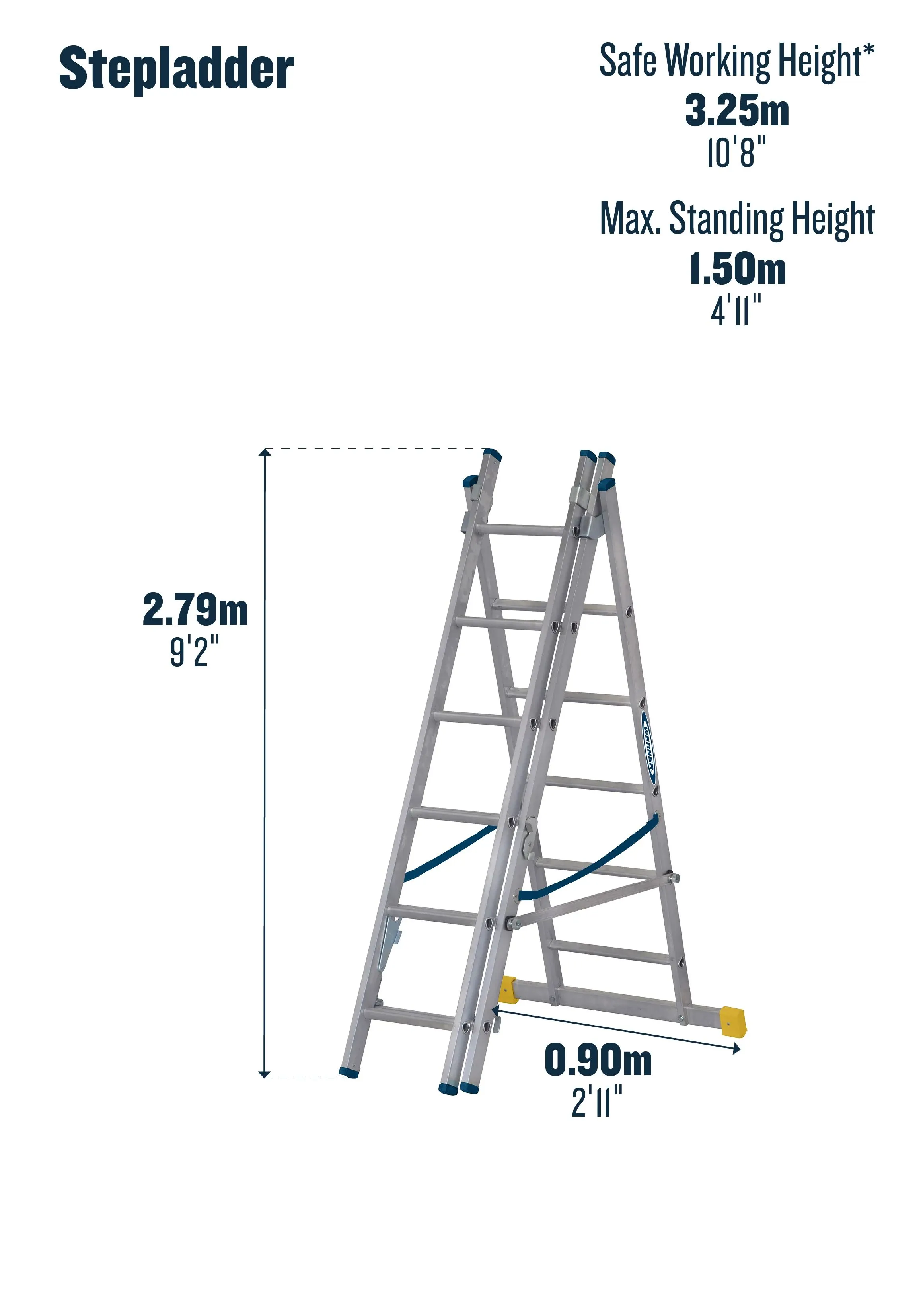 Werner ExtensionPLUS X4 Box Section Combination Ladder Triple