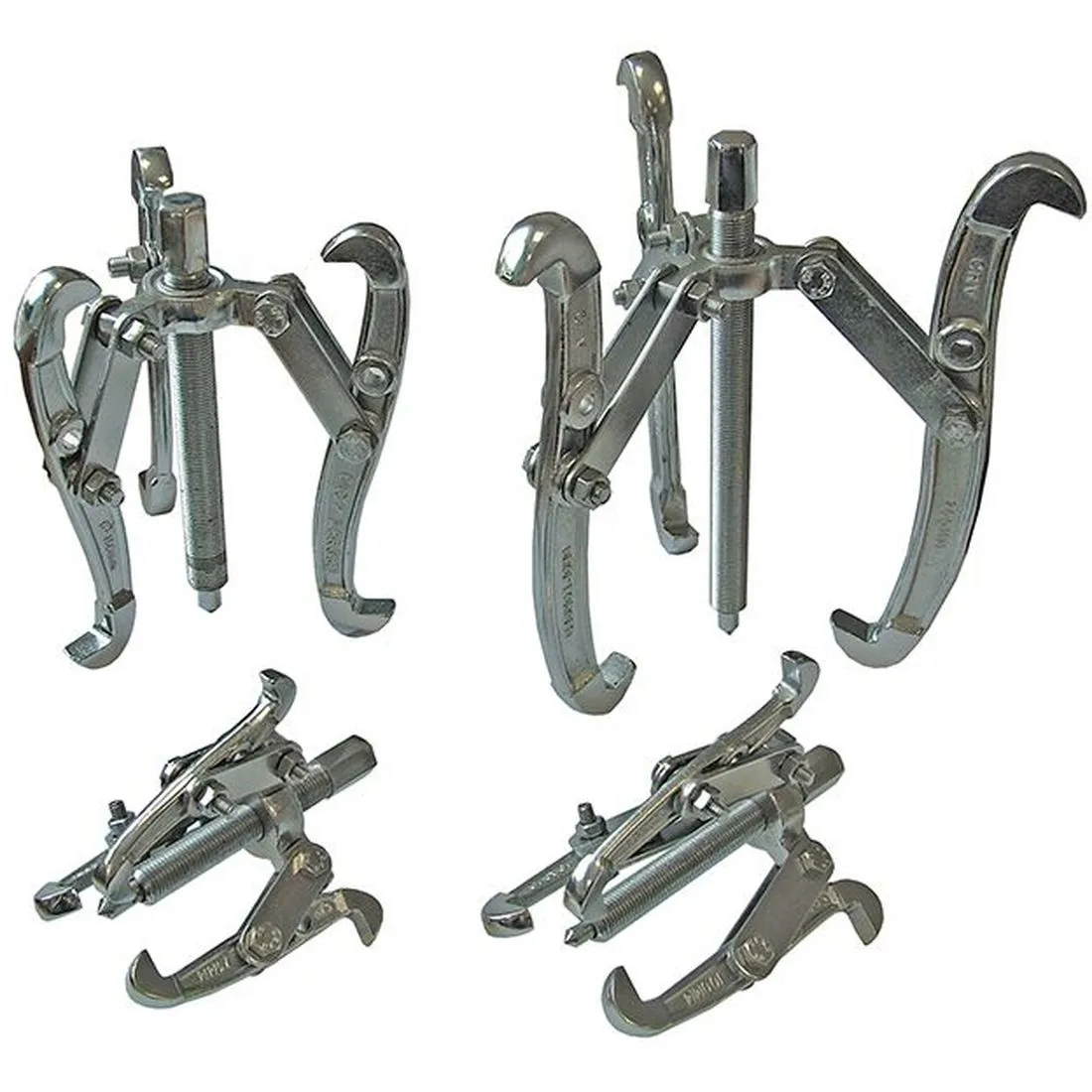 Faithfull Bearing Puller Set, 4 Piece 75 100 150 & 200mm