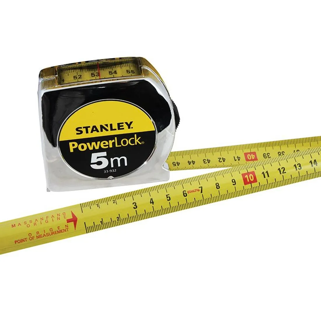 STANLEY PowerLock Top Reader Tape 5m (Width 19mm)